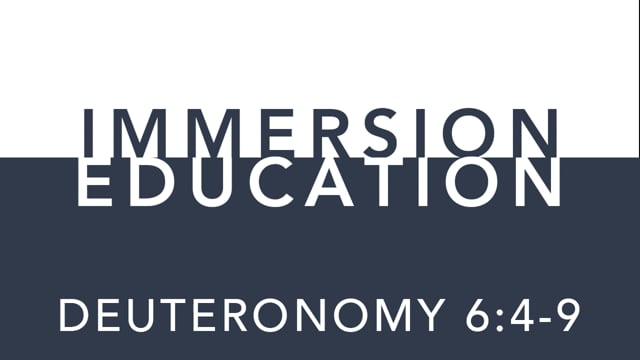 Immersion Education