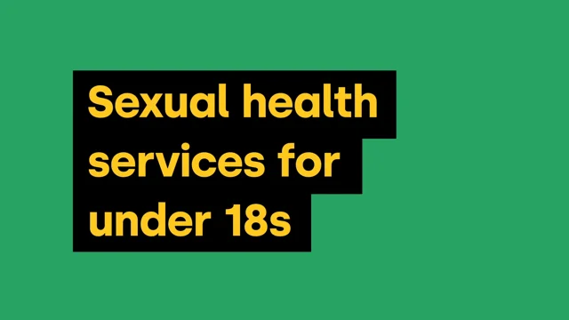 Sexual health services for under 18s