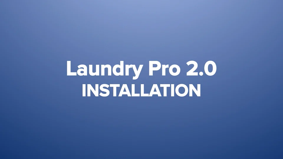 Laundry Pro 2.0 Installation on Vimeo