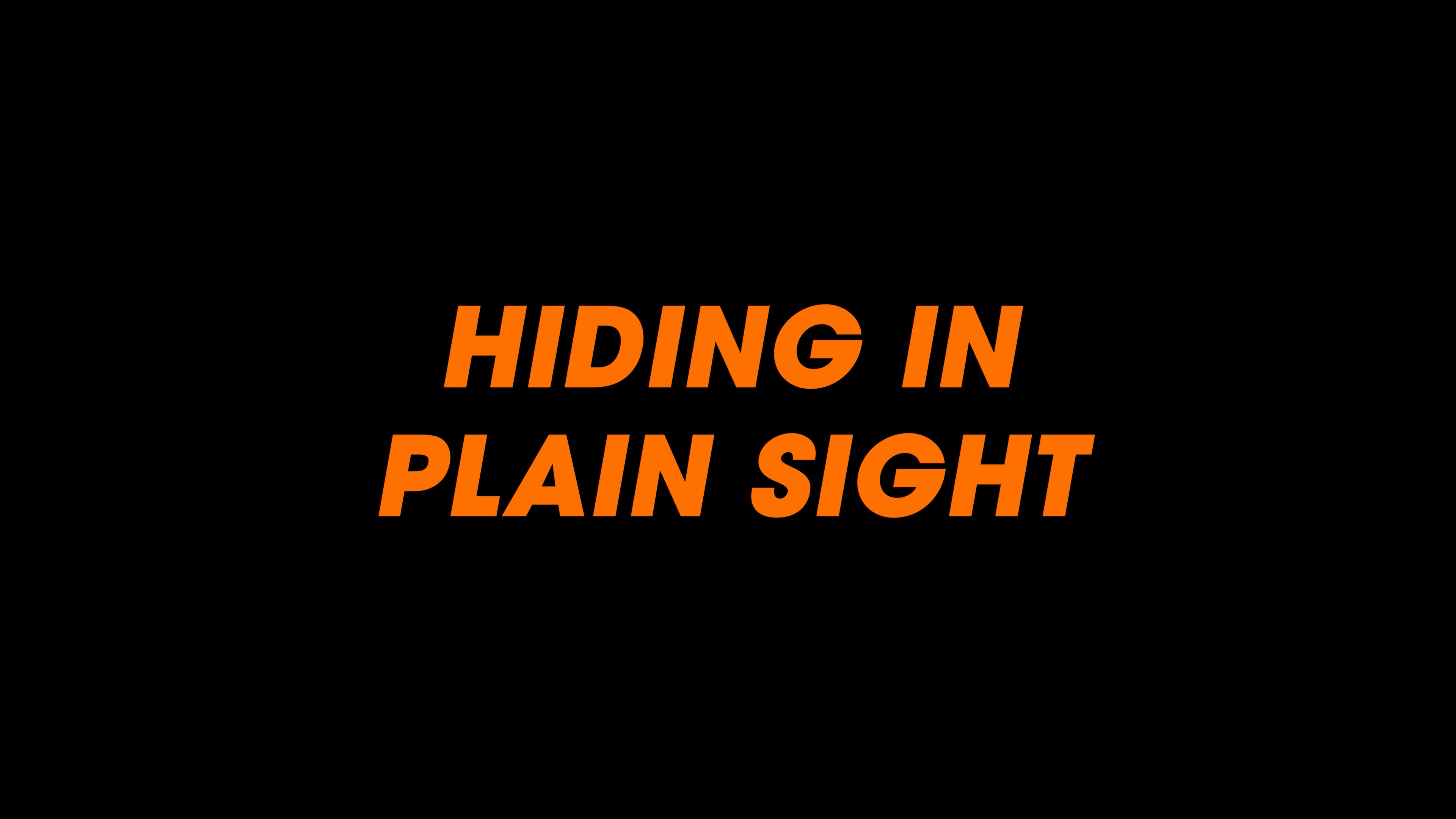 Hiding In Plain Sight Trailer on Vimeo