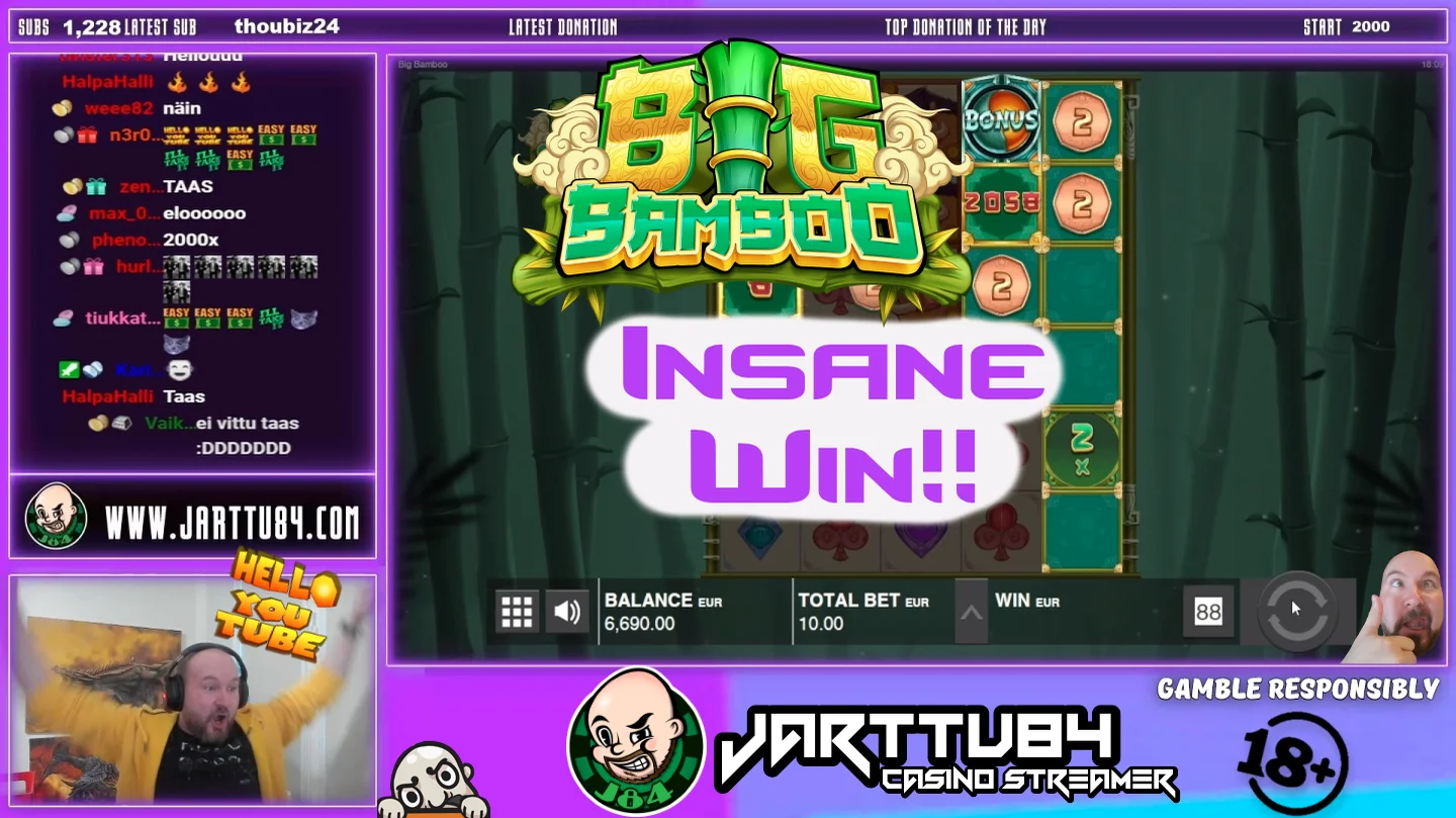 SICK WIN!! INSANE WIN FROM BIG BAMBOO SLOT!!.mp4 on Vimeo