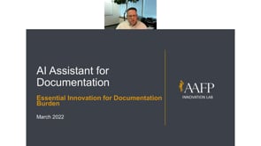 Webinar: AAFP - Using an AI Assistant to Fight Burnout