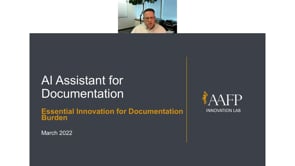 Webinar: AAFP - Using an AI Assistant to Fight Burnout