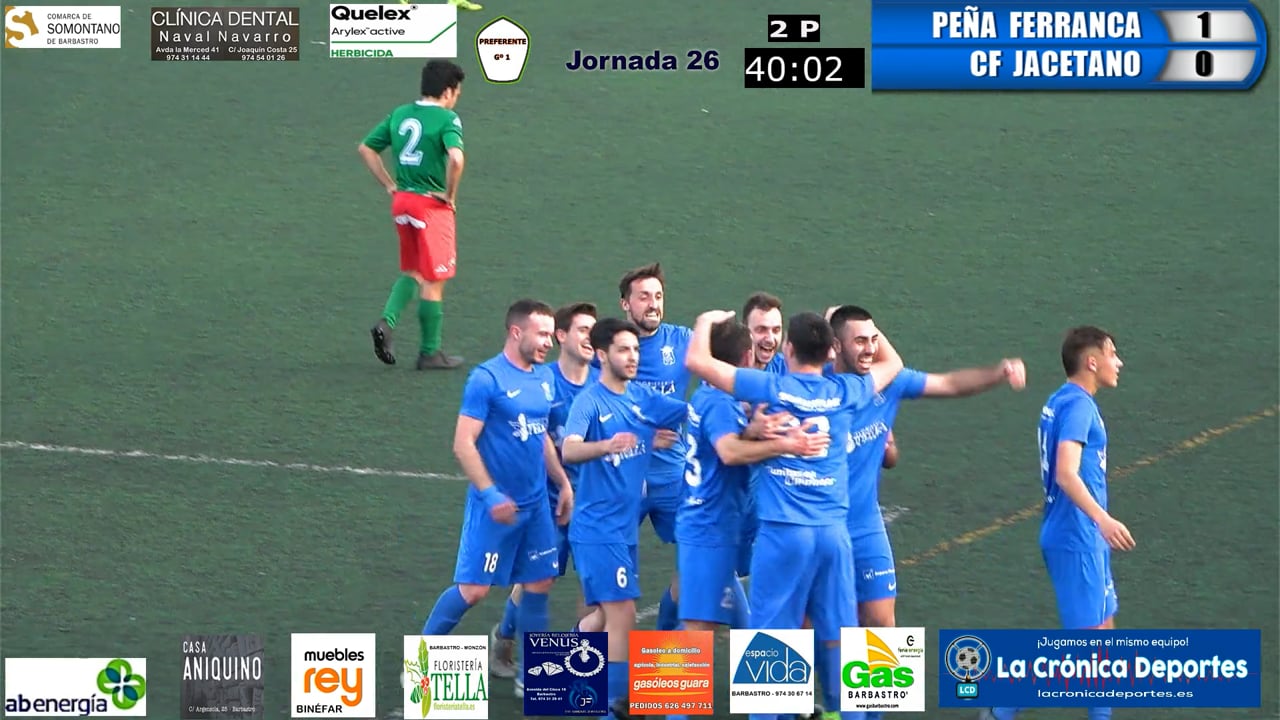 (RESUMEN y GOLES) P. Ferranca Tella 2-0 CF Jacetano / Jornada 26 / Preferente - Gr 1
