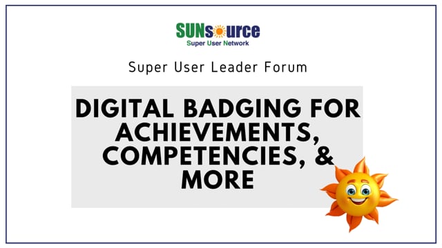 Digital Badging For Achievements, Competencies, and More