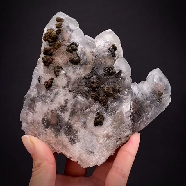 Calcite with Limonite and Hematite