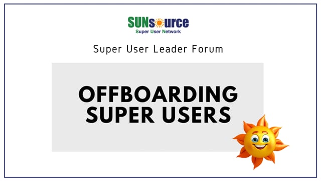 Offboarding Super Users