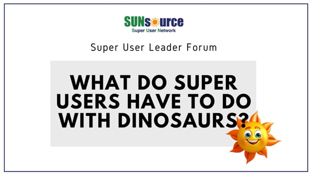 What Do Super Users Have To Do With Dinosaurs?