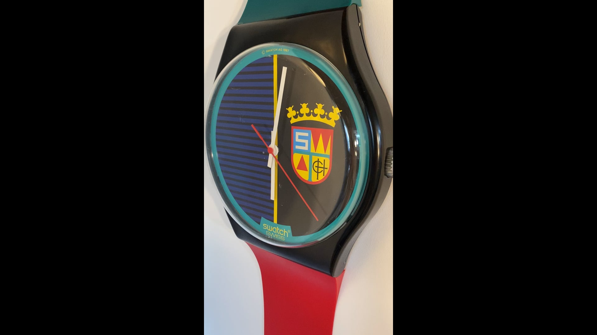 Sir Swatch Maxi １９８６年 サースウォッチマキシ Vintage Maxi Swatch Wall Clock - Etsy