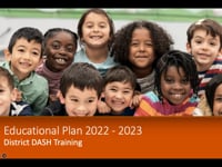 2022-2023 District Educational Plan Training (Video)