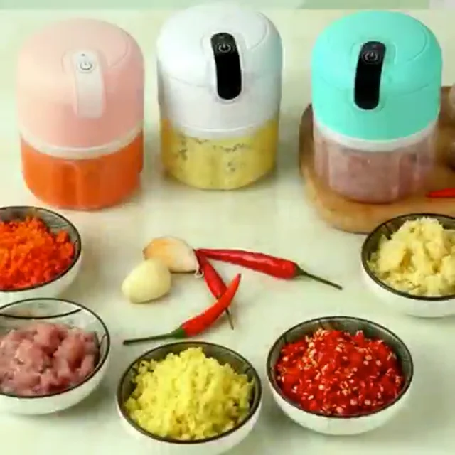 Electric Garlic Chopper, GoodGo Wireless Portable Electric Mini