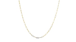 14kt Yellow Gold Paper Clip Link Necklace