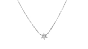 10 ct. t.w. Diamond Flower Necklace in Sterling Silver