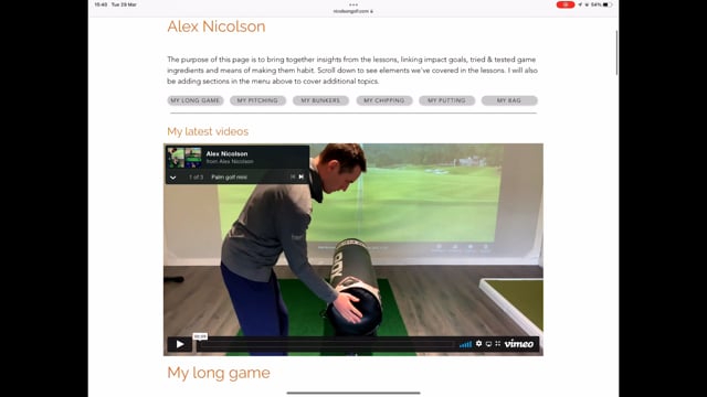 Your personal web page