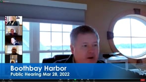 Boothbay Harbor Public Hearing Mar 28, 2022
