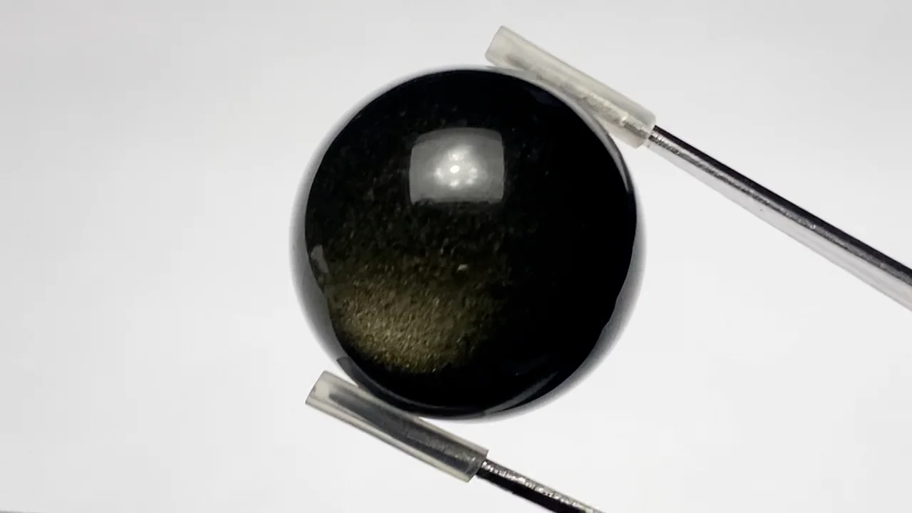 ゴールデンオブシディアン スフィア・ラウンド20mm 1個｜天然石ビーズ