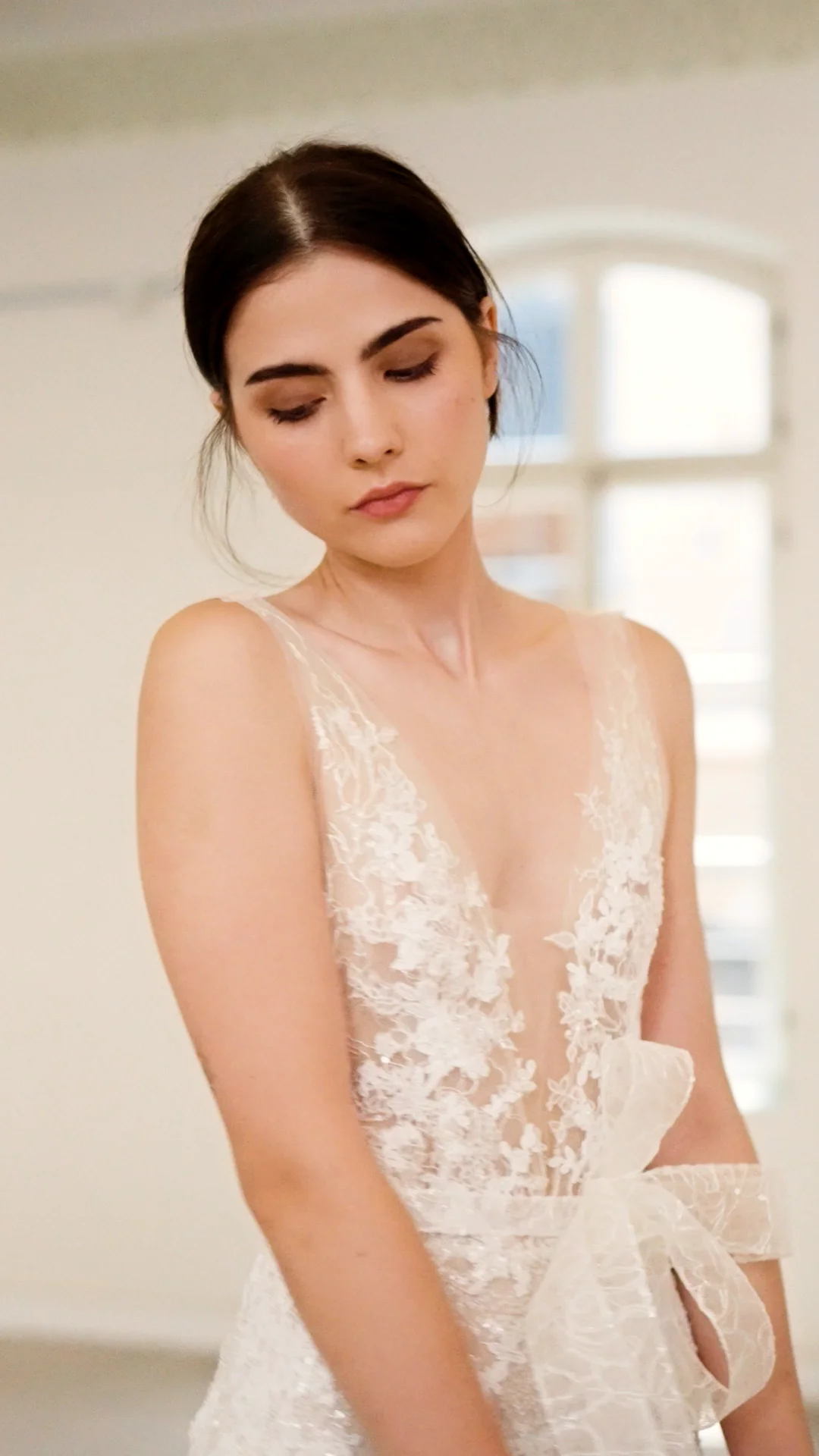 Timmy V-Neck Mermaid Gown - Mira Zwillinger