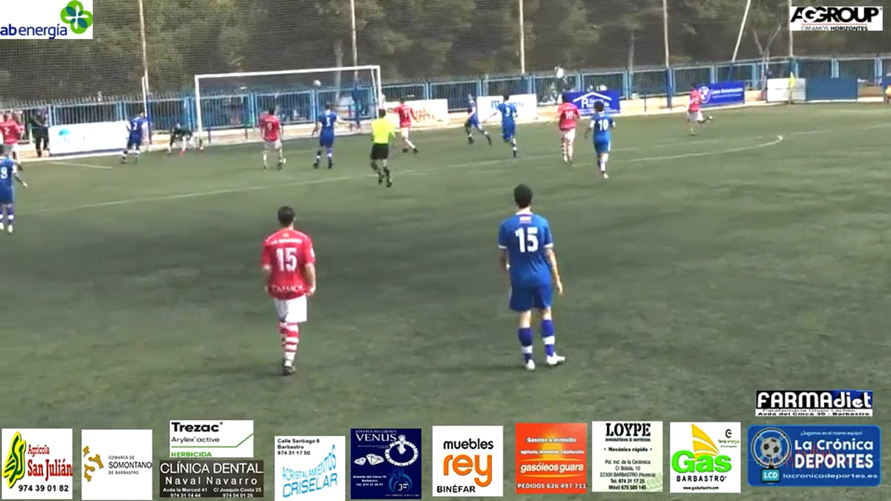 (RESUMEN y GOLES) Giner Torrero 0-5 UD Barbastro / Jornada 29 / 3ª División