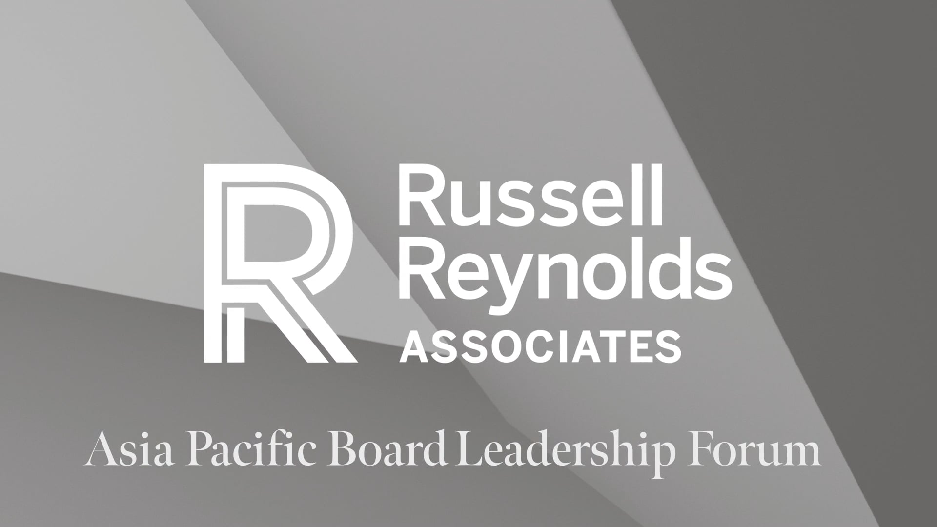 [Live] Russell Reynolds Pacific Board Leadership Forum