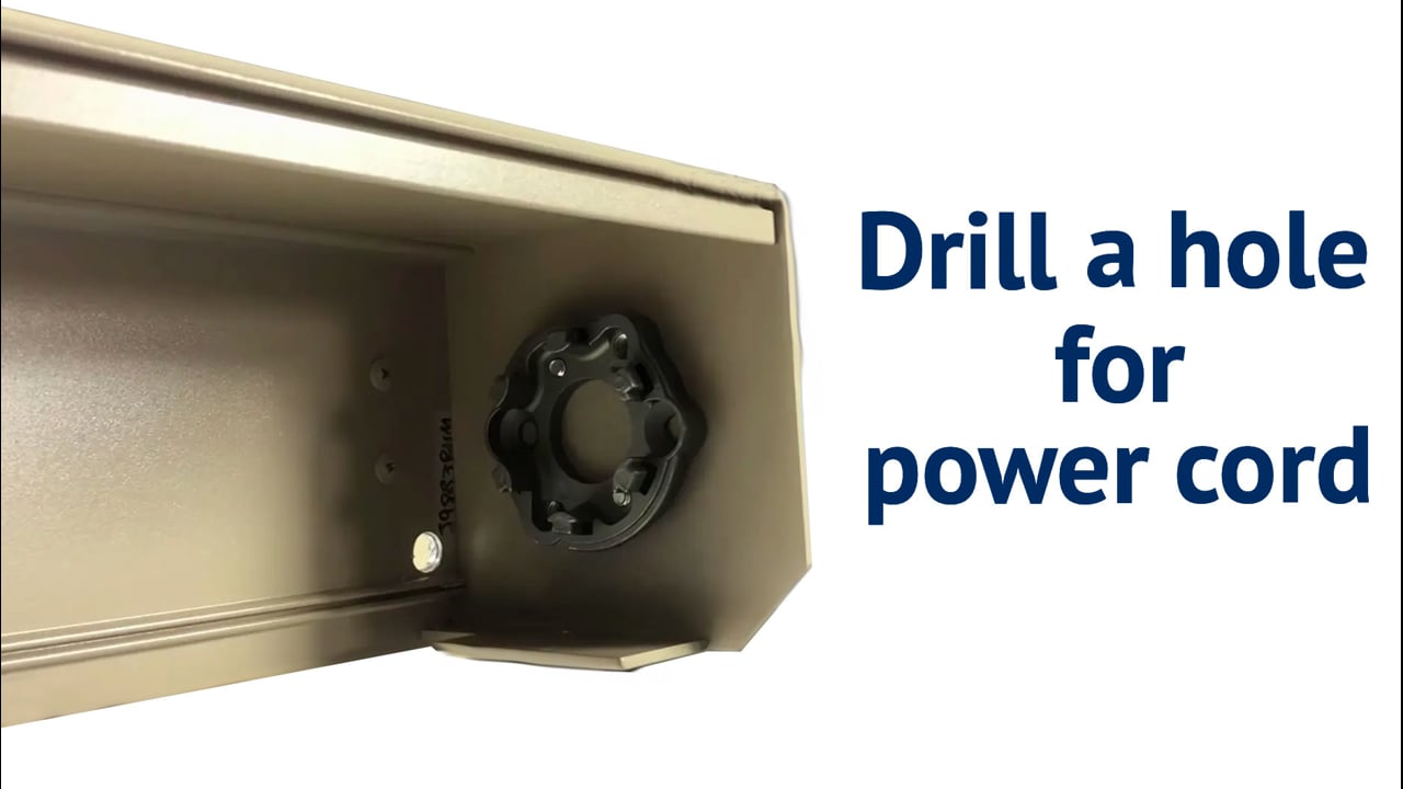 Drilling Power Cord Hole