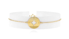 Italian 14kt Yellow Gold North Star Cut-Out Disc Bracelet
