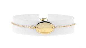 14kt Yellow Gold Personalized Oval Bracelet