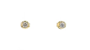 40 ct. t.w. Bezel-Set Diamond Stud Earrings in 14kt Yellow Gold