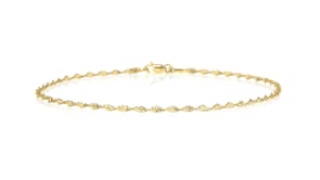 14kt Yellow Gold Dorica Chain Anklet
