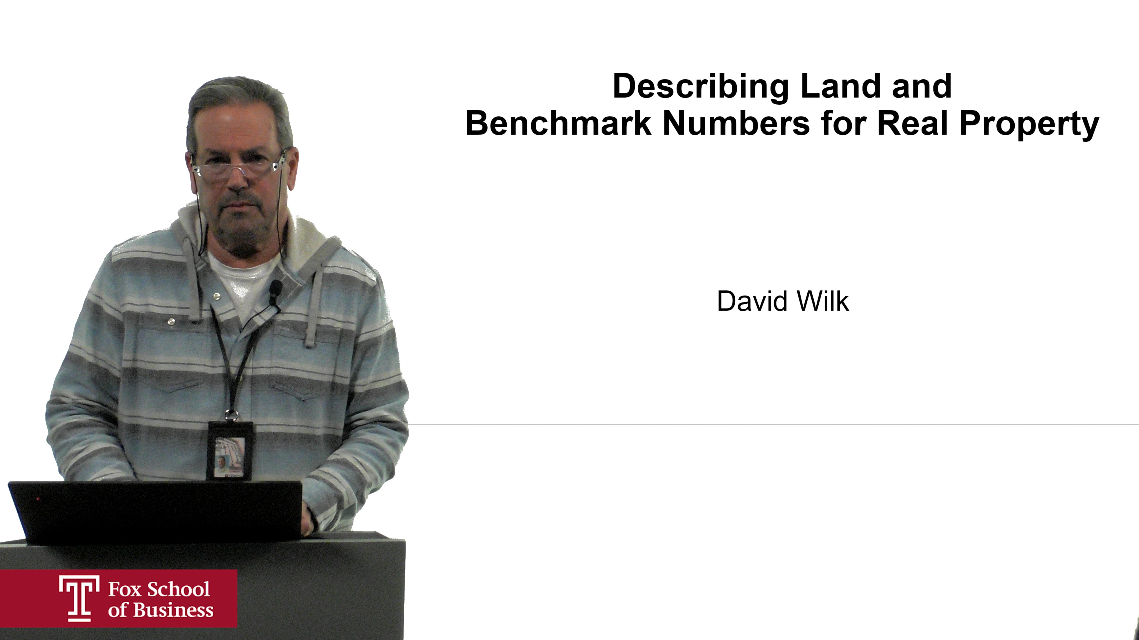 Describing Land and Benchmark Numbers for Real Property