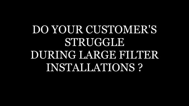 Large Accordion Filters tied