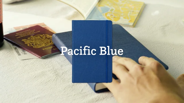 Lolafalk — The LF Leather Notebook in Pacific Blue