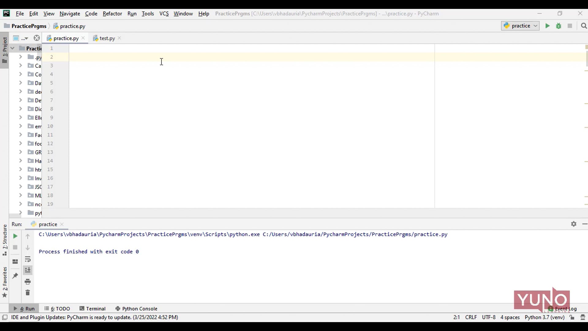 How to take input in python yuno learning