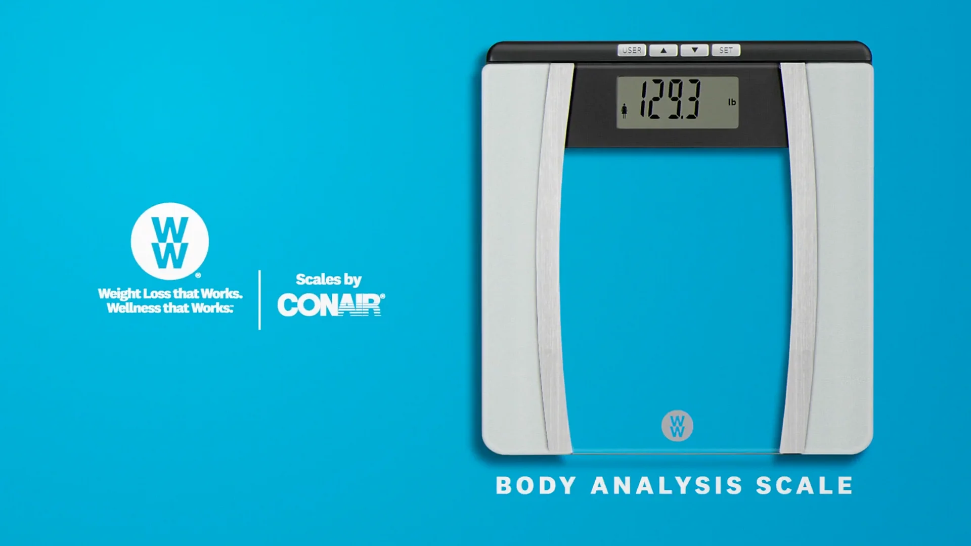 Weight Watchers Scales by Conair Digital Glass Weight Scale