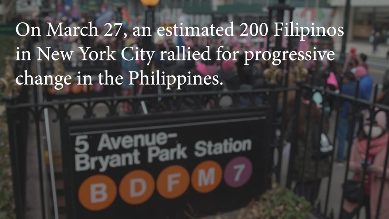 Filipinos Rally for Progressive Change