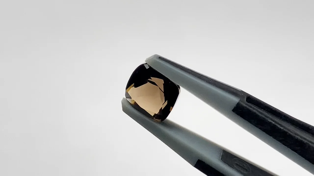 あき　スモーキークォーツ3点セット スモーキークォーツ ルース スクエアファセットカット8×8mm 5粒