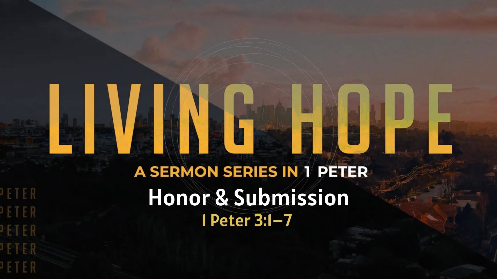 Honor and Submission - March 27 2022
