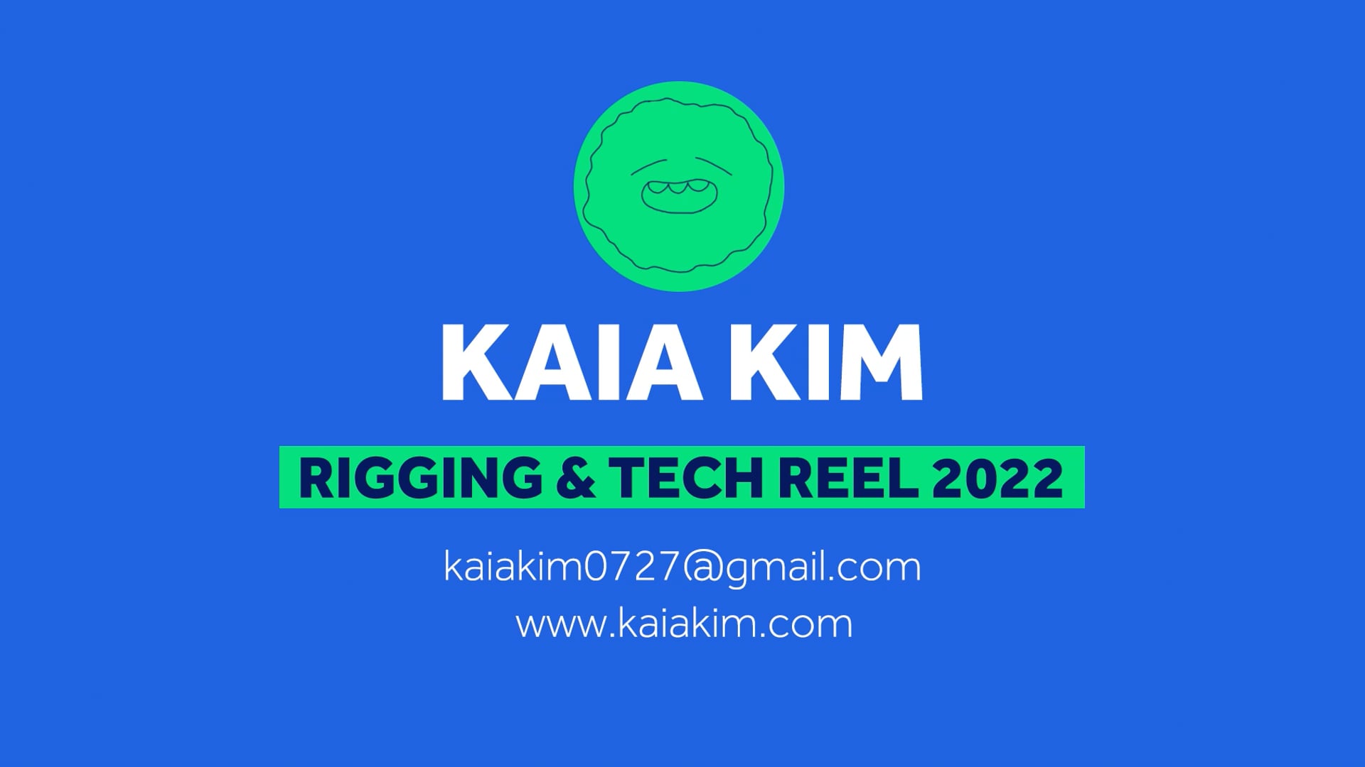 KaiaKim Rigging&Tech reel 2022