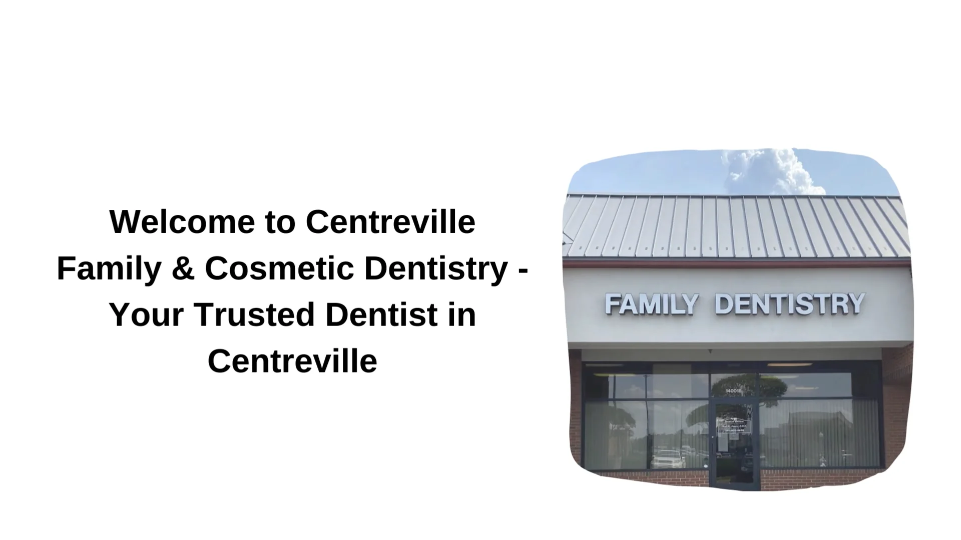 Centreville Family & Cosmetic Dentistry Your Trusted Dentist in Centreville on Vimeo