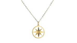 Italian 14kt Yellow Gold North Star Necklace