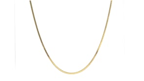 1.5mm 14kt Yellow Gold Herringbone Necklace
