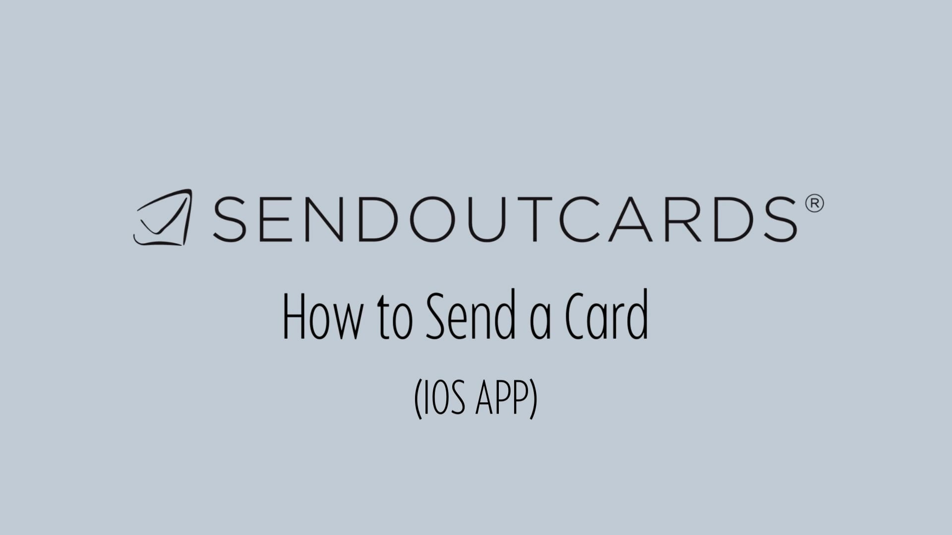 Watch this video - How to Send a Card iOS App