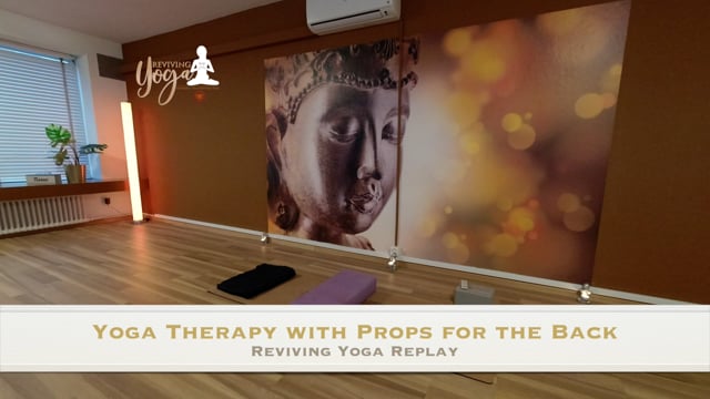 Yoga Therapy for the back with props 2022-03-31