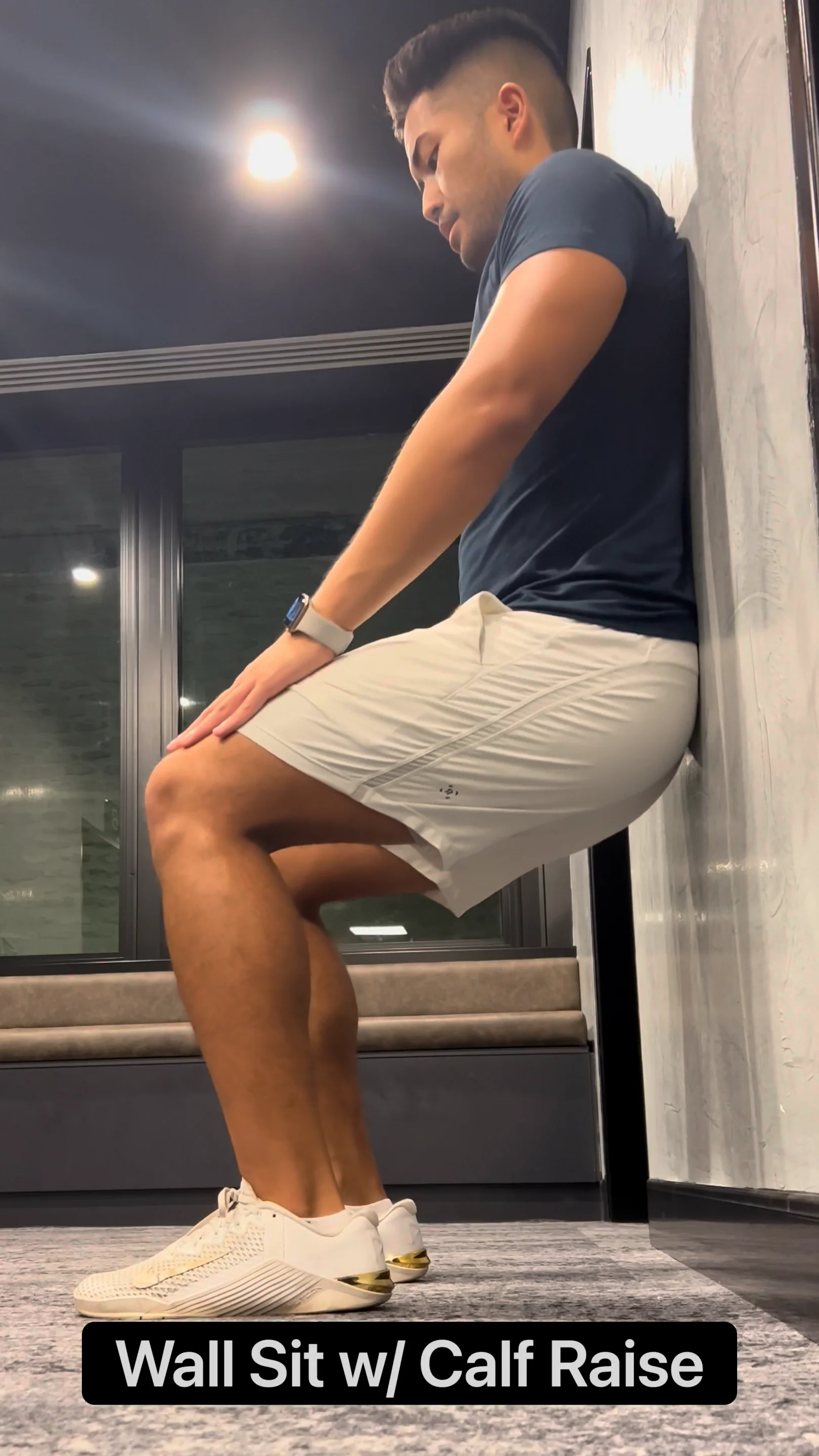 Wall sit calf online raises