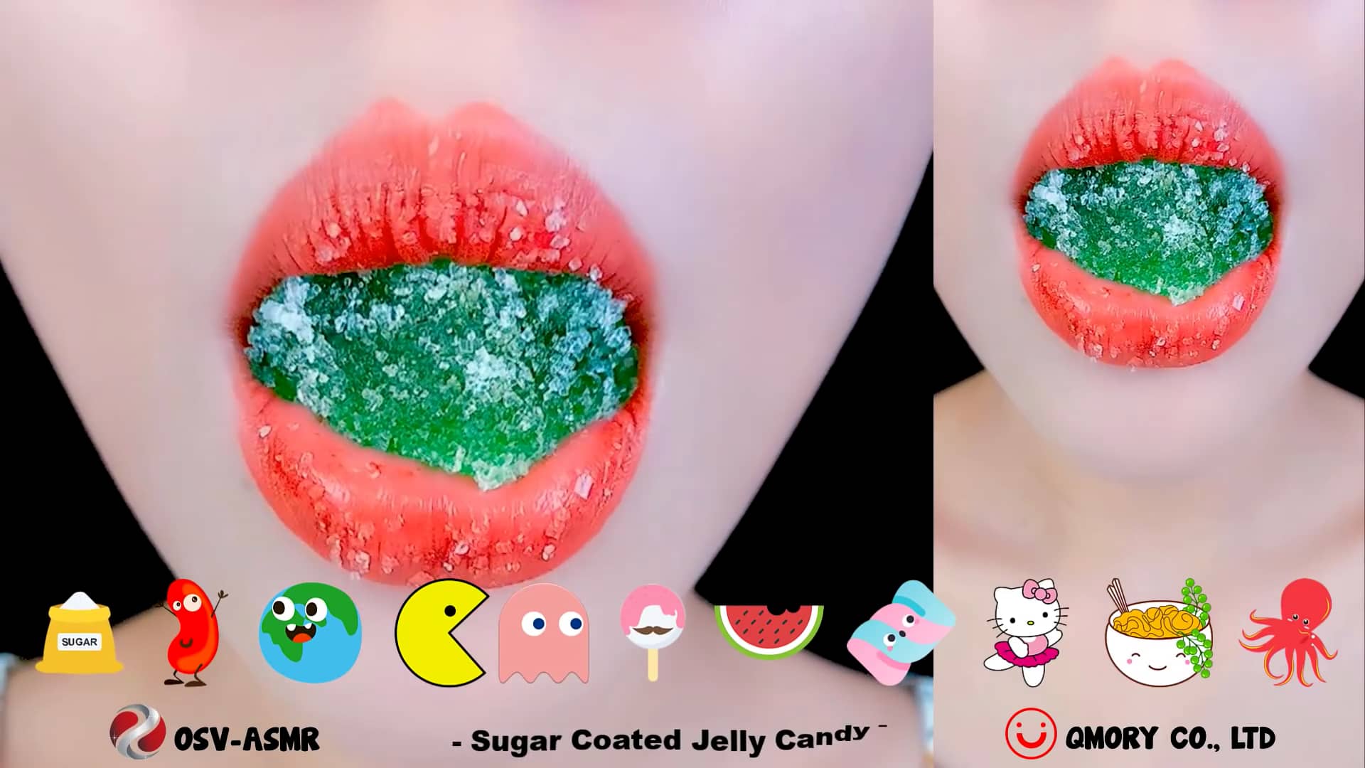 ASMR MUKBANG Emoji Eating Challenge Sugar Coated Jelly Candy, Edible Jacinth, Monster Eyeball