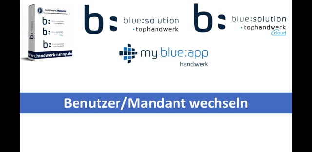Benutzer/Mandant wechseln