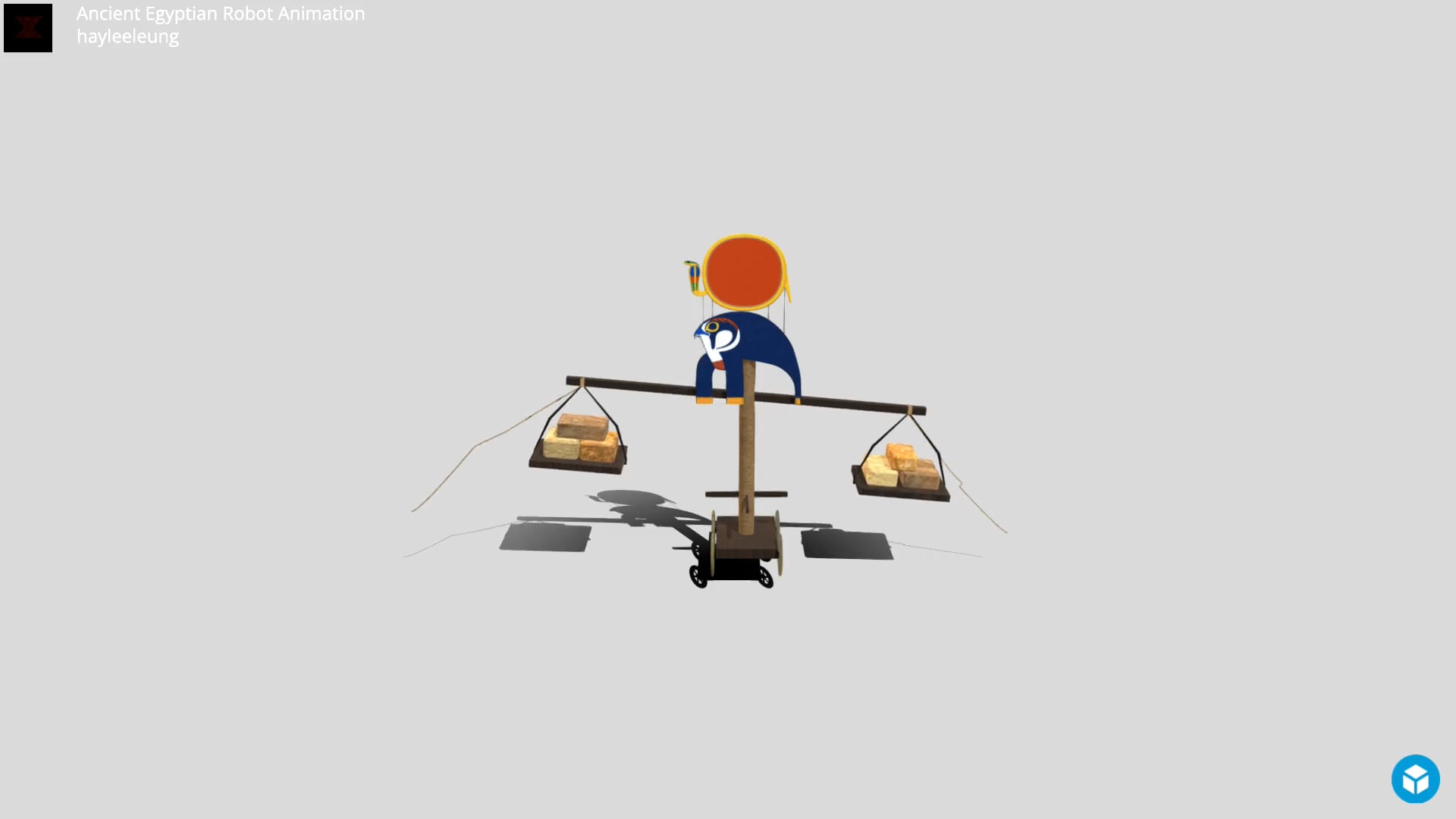 Retro Device: Ancient Egyptian robot animation