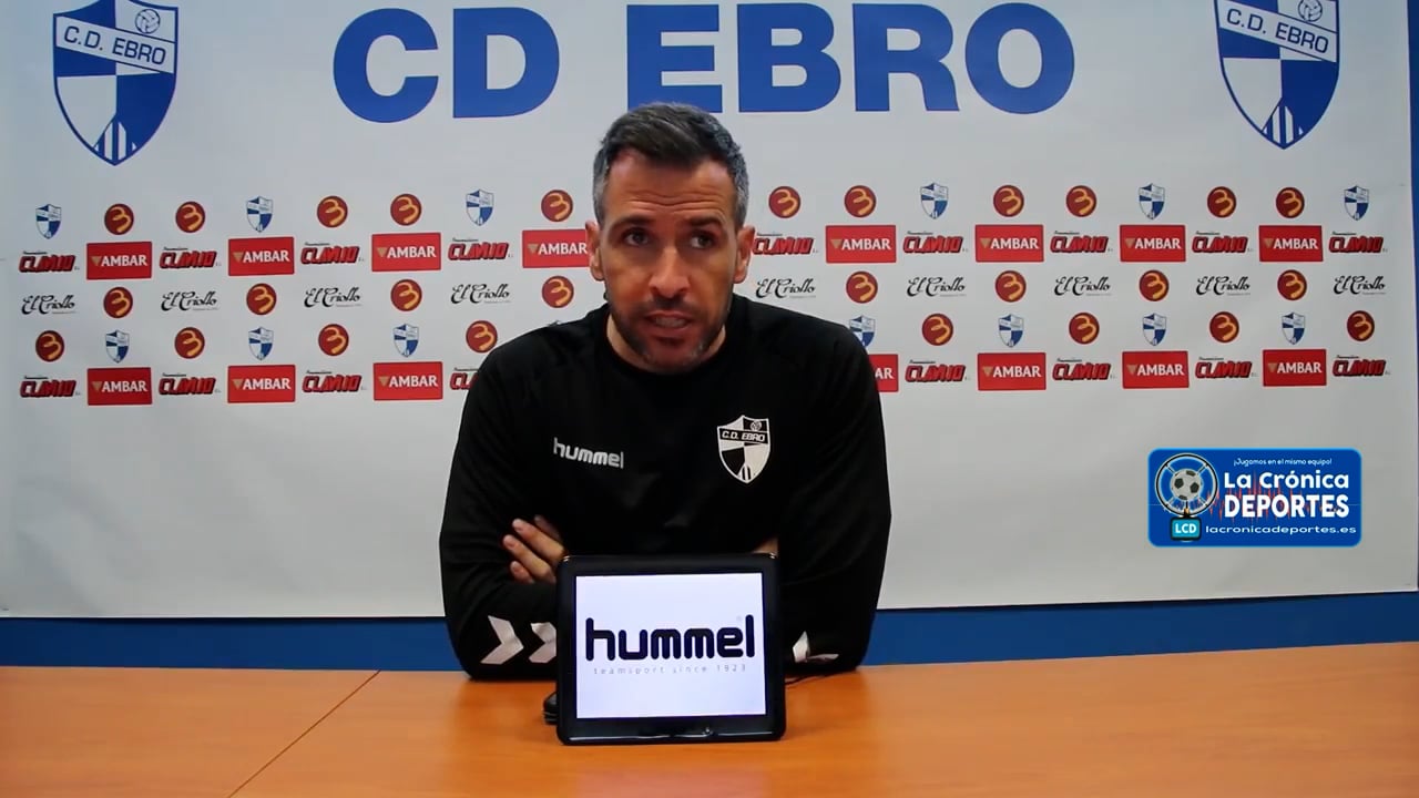 LA PREVIA / CD Ebro - FC Terrassa / RAÚL JARDIEL (Entrenador Ebro) Jornada 28 / 2ª RFEF - Grupo 3 / Fuente: Twitter CD Ebro