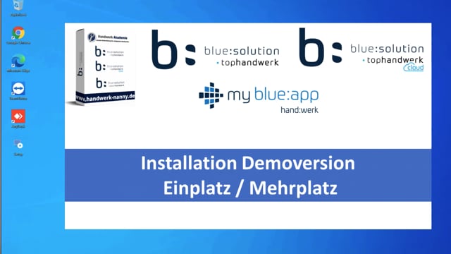 Installation Einplatz / Mehrplatz / Demo