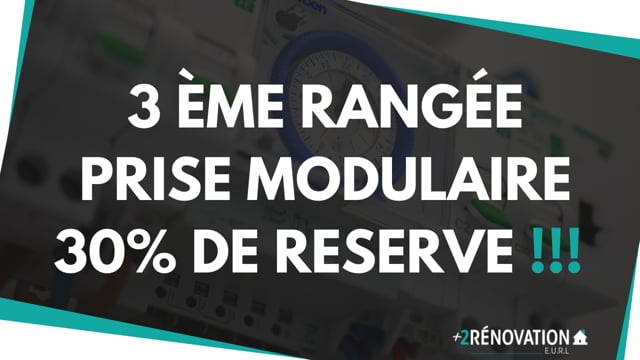 3 éme rangée, prise modulaire, 30 % de réserve !!!
