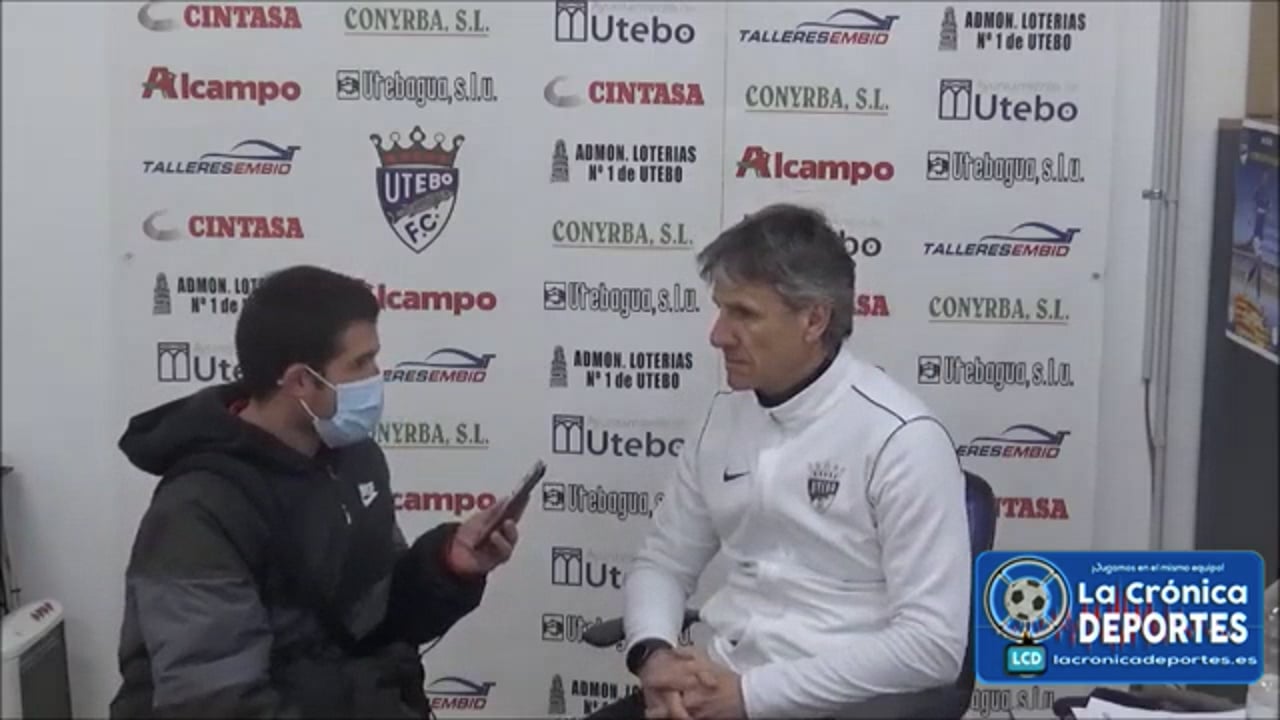 JUAN CARLOS BELTRÁN (Entrenador Utebo) CF Utebo 1-1 Deportivo Aragón / Jornada 30 / 3ª División